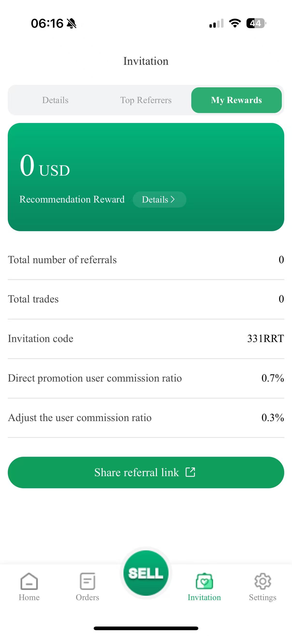 Invitation app screenshot